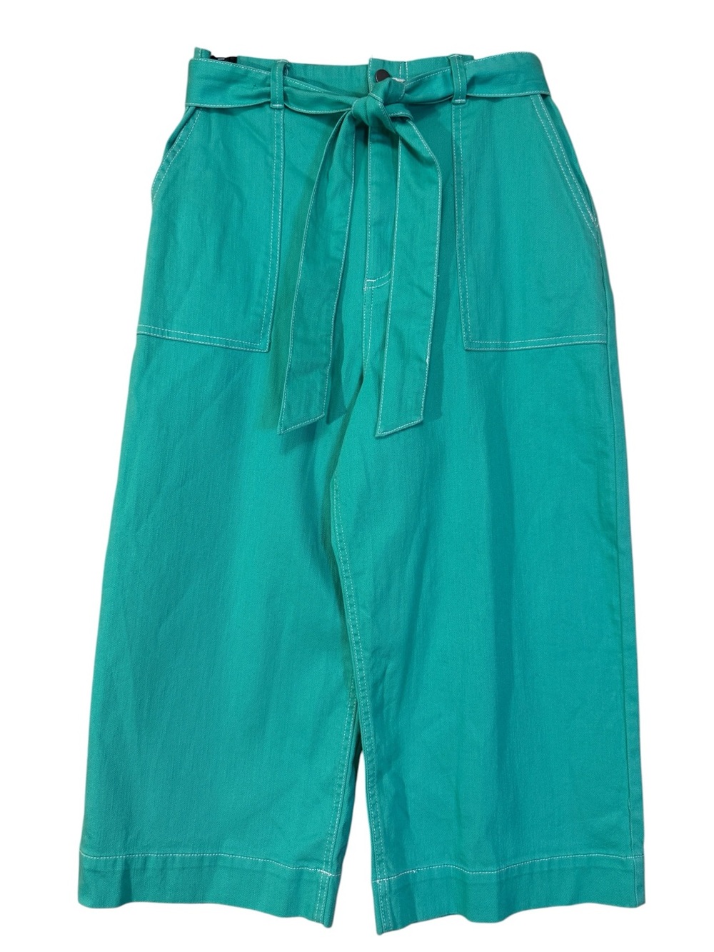 GB Girls Women’s Paperbag Waist Wide Leg Culotte Shorts Teal NWT Size 13